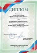 Диплом за участие во всероссийском творческом конкурсе в номинации "Презентация", 2016г. Диплом за участие во всероссийском творческом конкурсе в номинации "Презентация", 2016г.